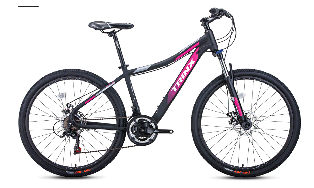 Женский велосипед Trinx Nana N106 26" 2021 2021 Черно-розовый